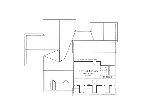 Attic image of DRESDEN House Plan